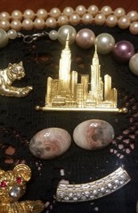Vintage Jewelry Lot, Pearl Necklaces, Brooches, Slides, Ring, Earrings, 20 Items