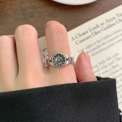 Vintage 925 Sterling Silver Watch Ring Unique Watch Ring