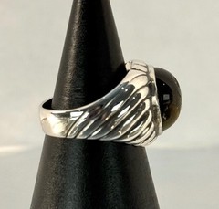 Vintage Clark & Coombs Sterling Silver & Tiger Eye Stone Ring