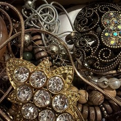 Vintage to Now Jewelry Lot, All Wearable Untested. No Broken. Box A9