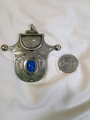 Turkmen “Mountain” tribal pendant amulet