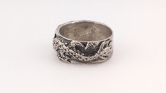 Vintage Dragon Ring Sterling Silver Chinese Asian Style Wrap Around Size 11.25