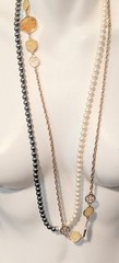 Vtg Costume Jewelry Necklace Signed Lot Faux Pearl Rhinestone Napier Monet Coro