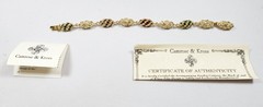CAMROSE & KROSS JBK Jackie Kennedy Royal Egg Gold Tone/Rhinestone Bracelet w/COA