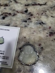 Certified Jade Budda Necklack Pendant
