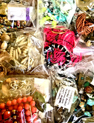 1/2LB Jewelry TREASURE Estate Lot with a Boho, Beach, Gypsy Theme ALL WEARABLE