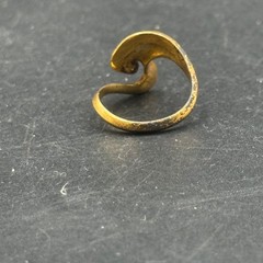 Vintage Irregular Bold Ring Gold Tone