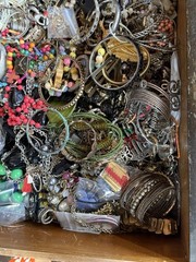 Jewelry Craft Lot Most Wearable Assorted Vintage To Now Small Flat Rate Box
