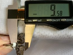 Vtg Ring Size 5.25 Band Costume Jewelry Round Smoky Quartz Look Stones *READ*