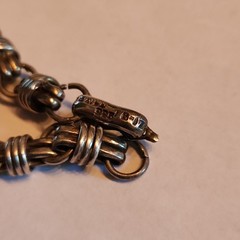 VTG Taxco Mexico Sterling Silver Coil Chain Bracelet