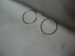VINTAGE 1970-80s BALI MINIMALIST HOOP STERLING SILVER 925 EAR WIRE EARRINGS