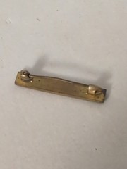 Lot Of (4) Bar Brooch Pins (2) Enamel (1) Gold Tone (1) Marked Gold Top As Is