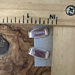 Vintage Earrings Silver Tone Multicolor Enameled Stud Post Back Fashion Lot 5