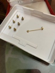 Vintage AAI Jewelry Set Simulated Pearls Brooch 3 Pair Earrings