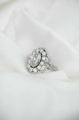 2.75CT Oval Cut Lab Created Diamond Engagement 925 Silver Bridal Ring