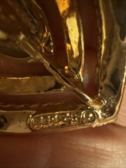 Vintage Triple Heart Brooch Pendant Gold Tone Love Pin Signed Gerry’s