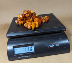 Antique Butterscotch Amber Beaded Necklace 110 Grams