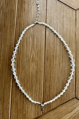 Vintage Coro Aurora Borealis Faceted Graduated Crystal Choker 2 Strand Necklace