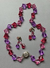 vintage 7 pc lot West Germany Japan 4 Necklaces 3 Pairs Earring MCM