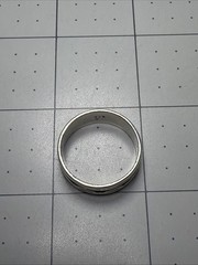 925 Sterling Silver Wave Ring Size 10.5 Spinner Design 1/4” Wide Band