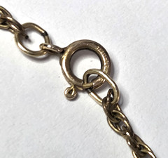 Vtg Rutilated Quartz Pendant – 1/20 12K Gold-filled 18″ Chain