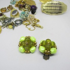 Jewelry Vintage Many pieces wearable 5 oz. Ring Earrings Pendants Stick Pin