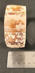 Vintage Philippine Shell Cuff Bracelet Handmade Inlaid Inlay Boho Beach 3-1/8”