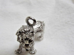 Vintage House of Nikolas Sterling 3 D Lion Pendant Charm in Box
