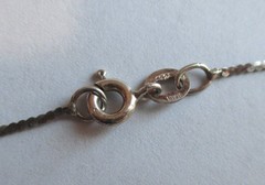 LOT 2 – 18in STERLING SILVER CHAIN NECKLACES BOX S 3.5mm VINTAGE USED