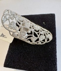 Bella Luce Sterling 925 Clear CZ Stone 1.07 CTW Elongated Ring Sz 5.5 New w/Tags