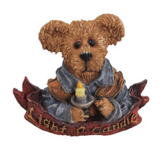 Boyds Bear Bearwear Chandler Light a Candle Brooch Pin Retired Vintage #26025