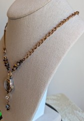 Handmade Vintage Benrus Rose Gold Tone Watch Choker Necklace with Vintage Band