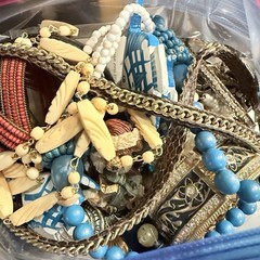 Almost 7 Pounds LBS VINTAGE TO NOW CRAFT SCRAP Jewelry Lot Harvest Repurpose