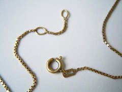 Necklace Andreas Daub American Double Gold Plated Ball 1.9 G/39-41 Cm