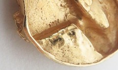 VINTAGE 14K GOLD MOSES WITH TEN COMMANDMENTS PENDANT