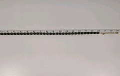 Monet Necklace Black & Gold Tone Beads Signature Tag 16″ Choker Extended 1990s