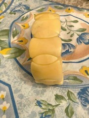 Vintage HONEY JADE? Cold Stone! LUCITE? INTERLINKING Stretch Bracelet- 74 GRAMS!