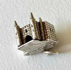 Sterling silver vintage charm, opening Cinderella’s castle