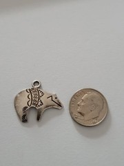 VTG Sterling Silver Spirit Bear Pendant Benson Manygoats Van Horne Collection