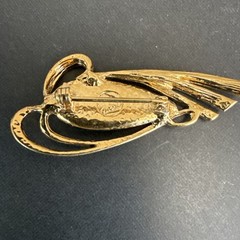 Beautiful Vintage French Creator signed Brooch – Iridescent Exotic Fish 4.5cm