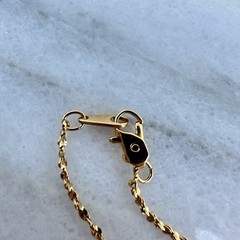 Gold Tone “Elaine” Name Necklace Pink Heart Charm Y2K Victorian Style Sweetheart