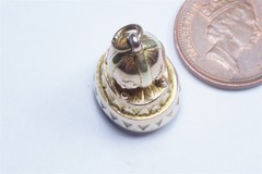 ANTIQUE REGENCY ENGLISH 15K THREE COLOUR GOLD AMETHYST SEAL FOB CHARM c1820