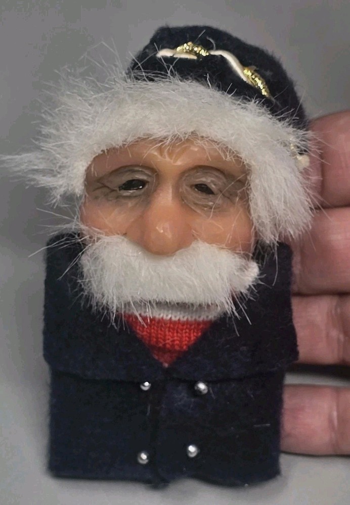 Signed Numbered Sailor Captain Northwest Santa Creations Brooch Embellished Art