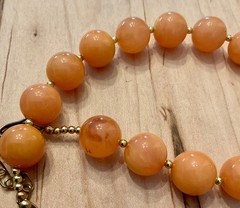 Vintage Butterscotch Beaded Necklace 1950-1960’s