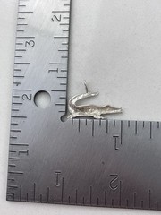 Vintage 925 Sterling Silver Crocodile Alligator Etched Pendant