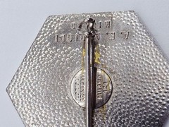 Vintage Ski Pin Lorioli Fratelli M. Cervinia 2050 Hat Lapel Pin Enamel Milano