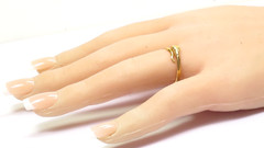 Antique Art Deco 1920’s Enamel Snake 18K Yellow Gold Ring Size 9-10 UK-R1/2-T1/2