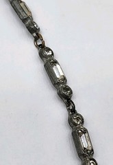 Art Deco Paste Rhinestone Festoon pendant Necklace 1920s antique