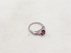 Vintage 1940s $5000 1.40ct Natural NO HEAT RUBY VS G Diamond Platinum Ring