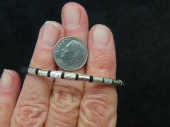 Vintage Black Cord w/Sterling Touches Everyday Bracelet